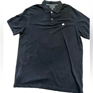 Banana republic men’s all cotton pullover polo size XL‎ black short sleeve nice